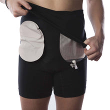 Lade das Bild in den Galerie-Viewer, Hohe Taille Doppelschicht Stoma Boxer in Level 2 Support – Unisex