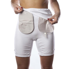 Lade das Bild in den Galerie-Viewer, Hohe Taille Doppelschicht Stoma Boxer in Level 2 Support – Unisex