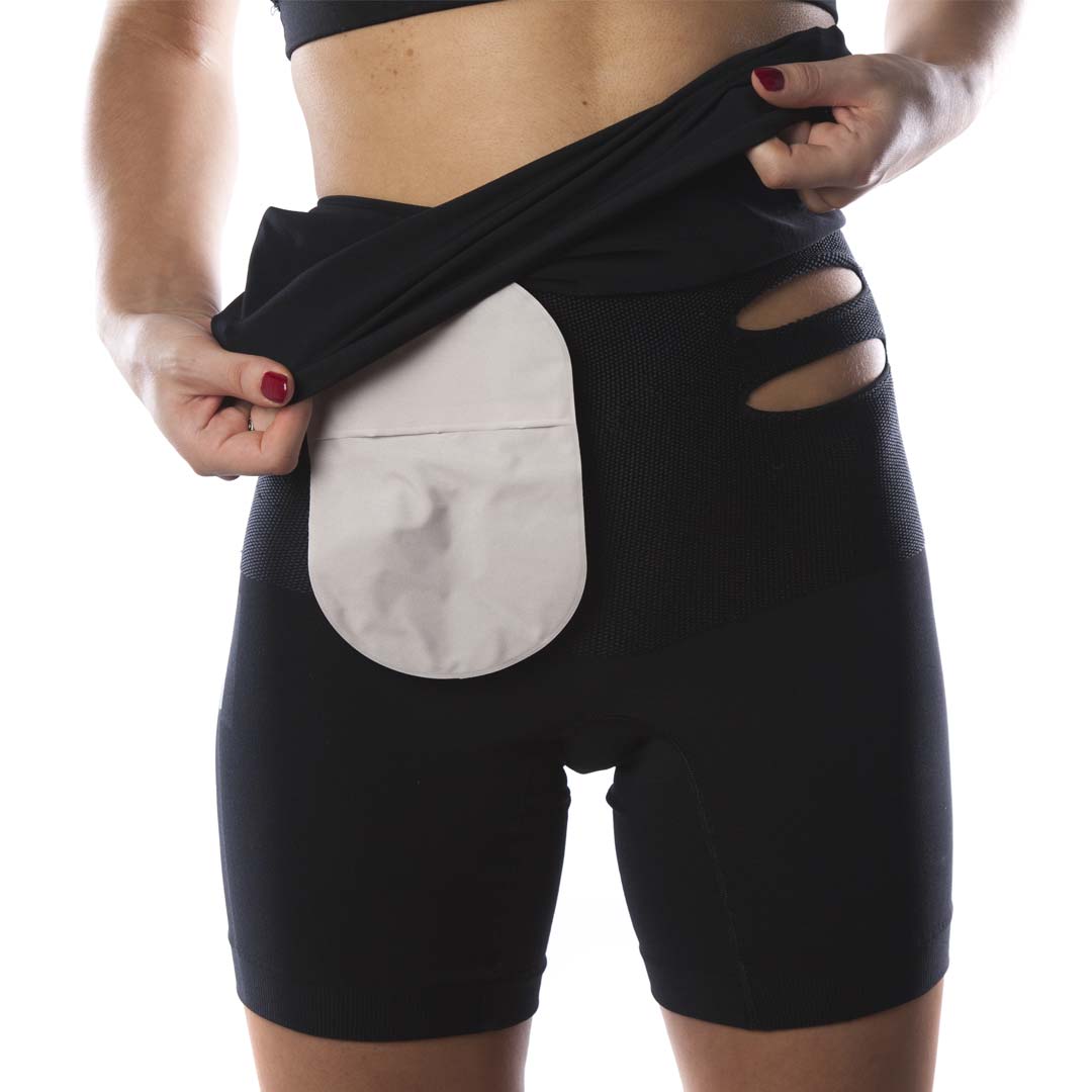 Hohe Taille Doppelschicht Stoma Boxer in Level 2 Support – Unisex ...